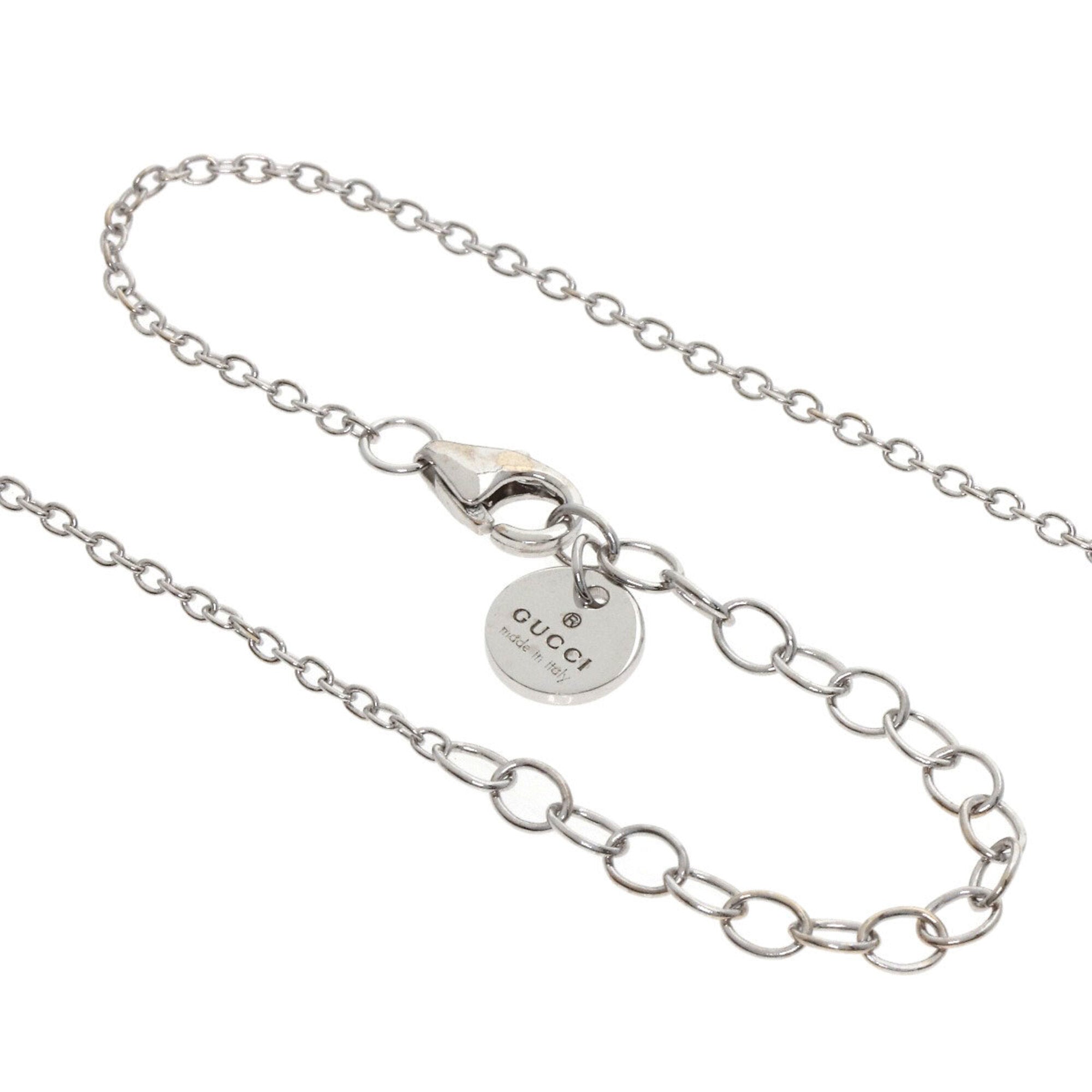 Gucci Icon Bloom Circle Necklace 18K White Gold Women's GUCCI — Like New
