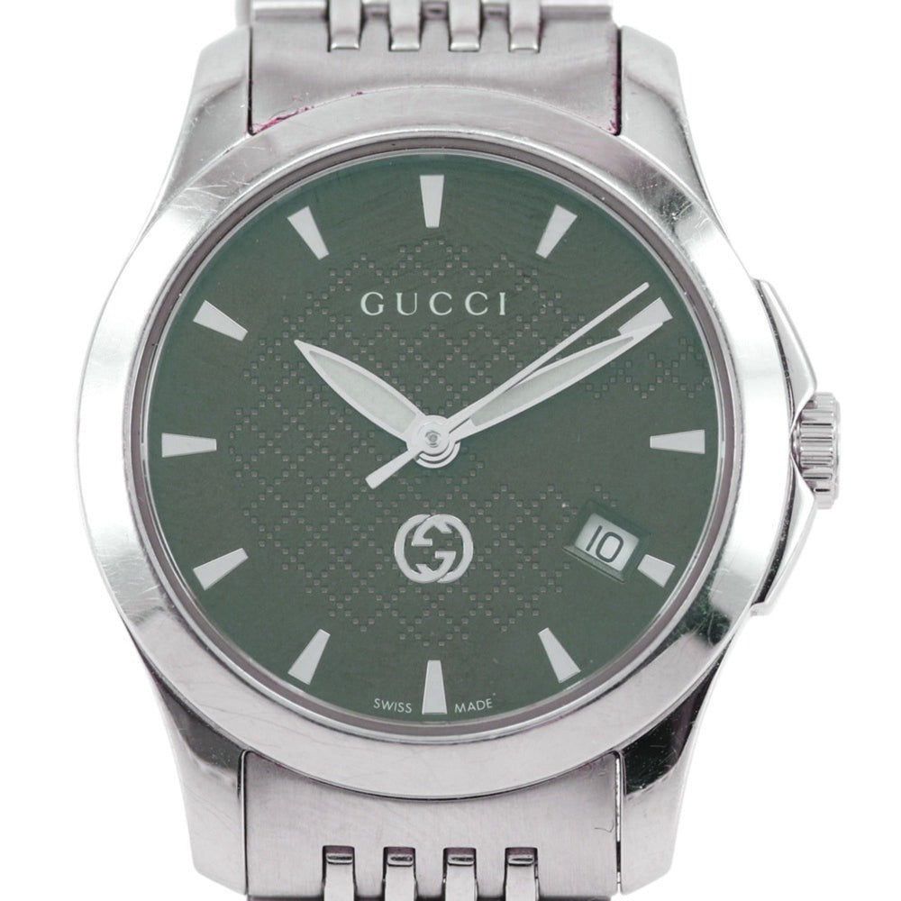 Gucci GUCCI watch 126.5 Stainless steel quartz analog green dial women's — Good
