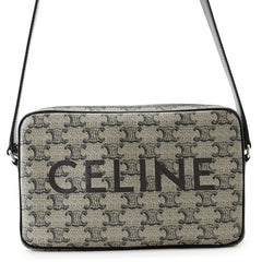 Celine Triomphe Horizontal Medium Shoulder Bag, Handbag 194502, Black — Like New
