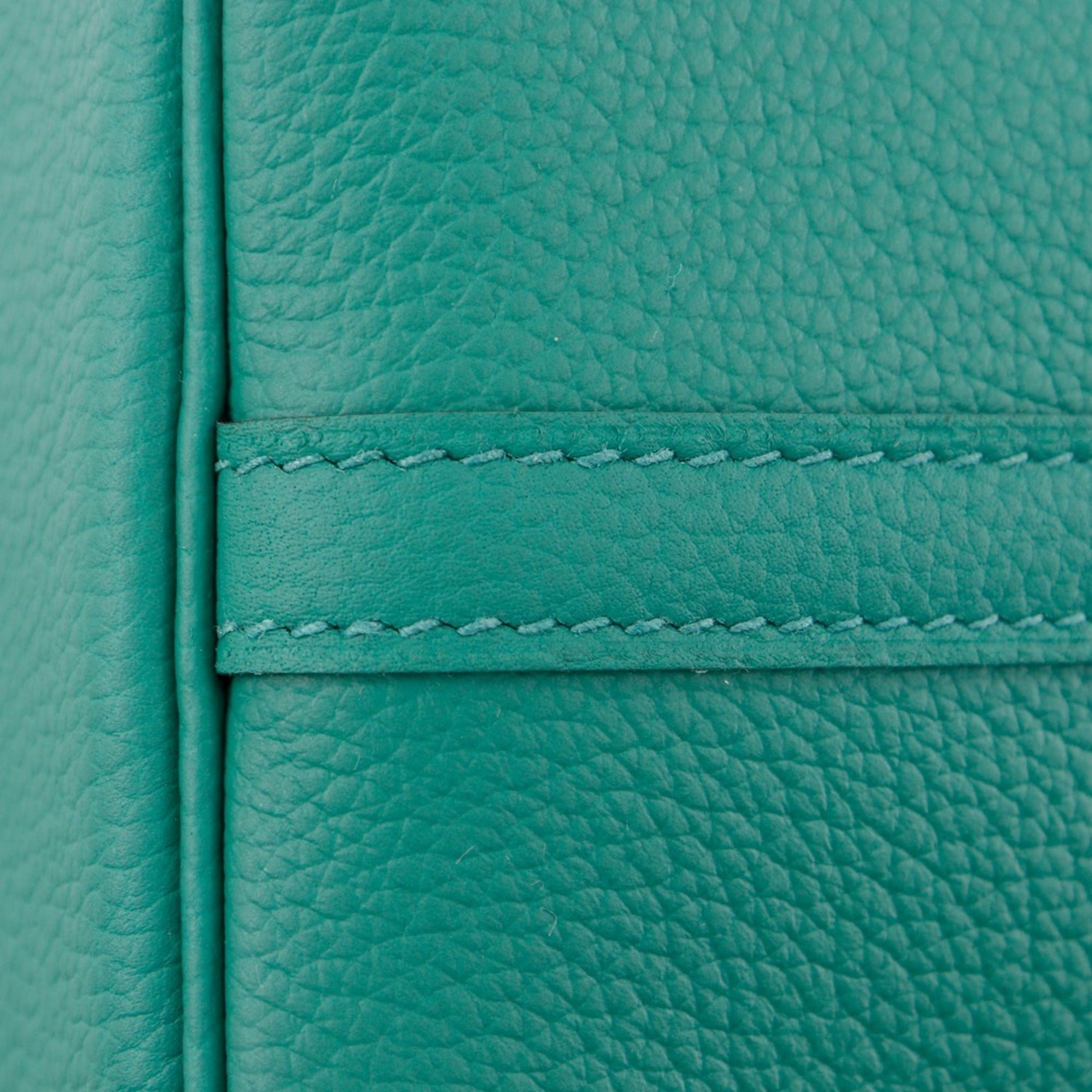 Hermes Hermès Picotin Lock 22 MM Handbag in Taurillon Maurice Vert Gate, 2022, Green, U A5 Strap Clasp, Women's — Like New