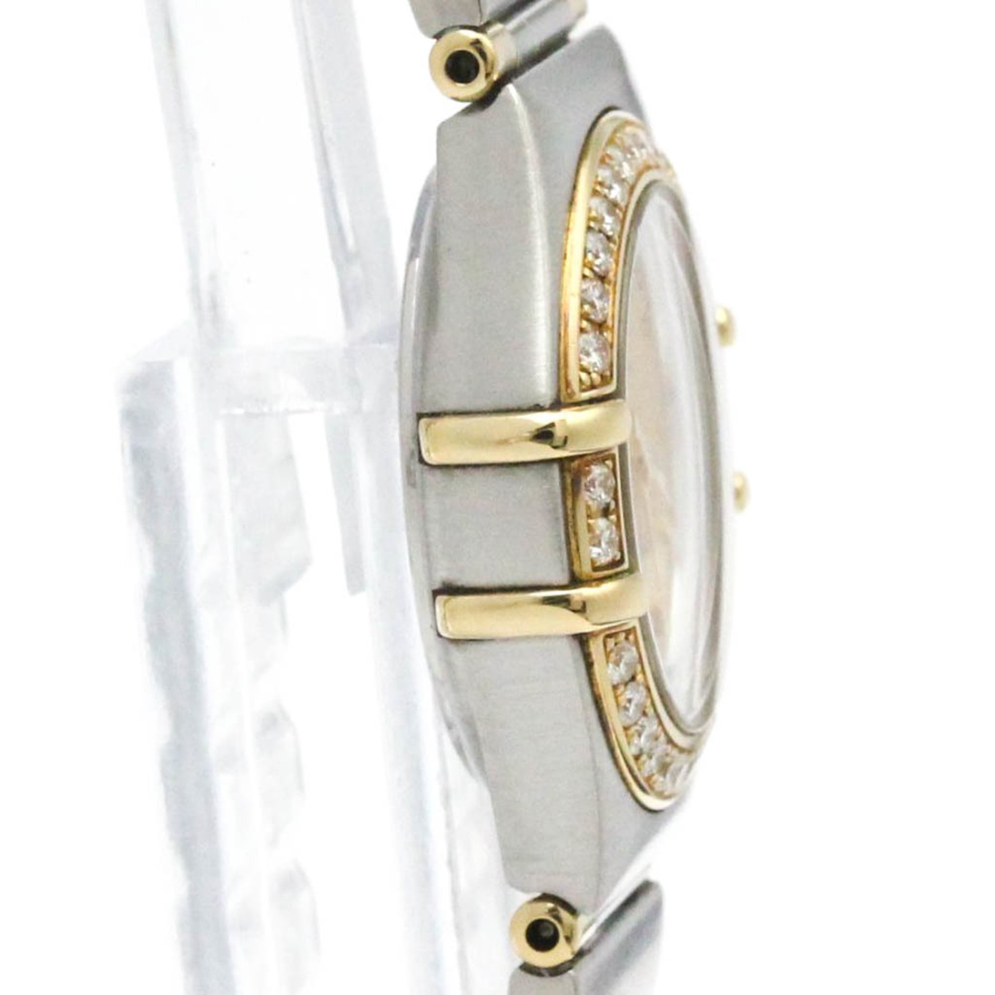 OMEGA Constellation Diamond 18K Gold Steel Watch 1367.10 Polished — Very Good