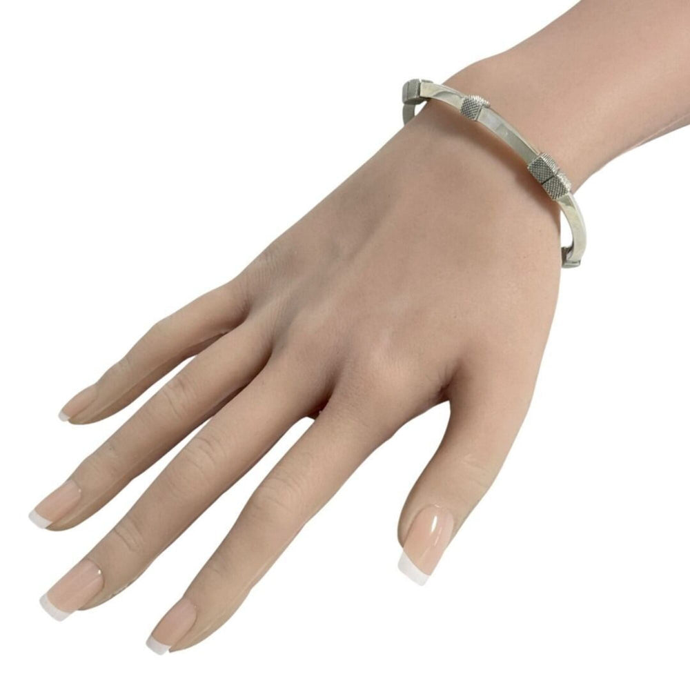 Bottega Veneta Men's and Women's Bangle Cuff Bracelet, Silver, Size M — Like New