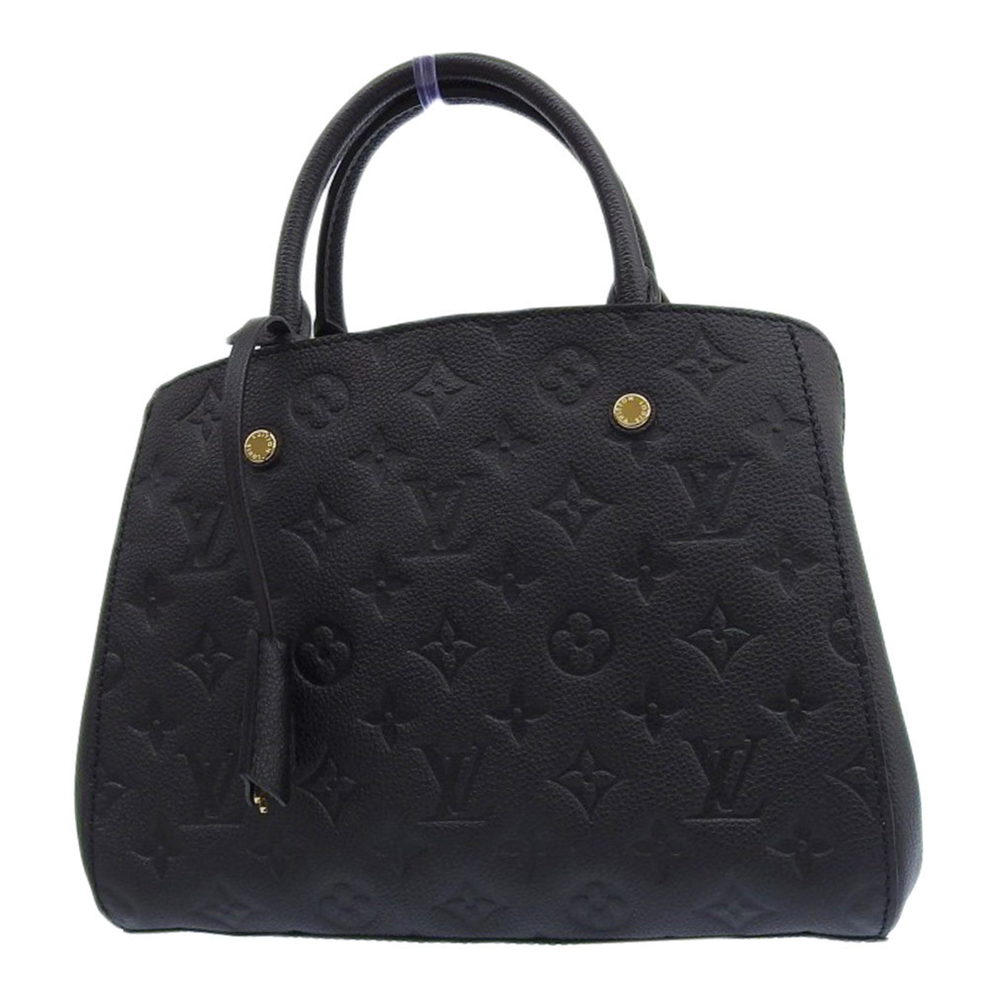 Like new Louis Vuitton Monogram Empreinte Montaigne BB M41053 Bag Noir — Like New
