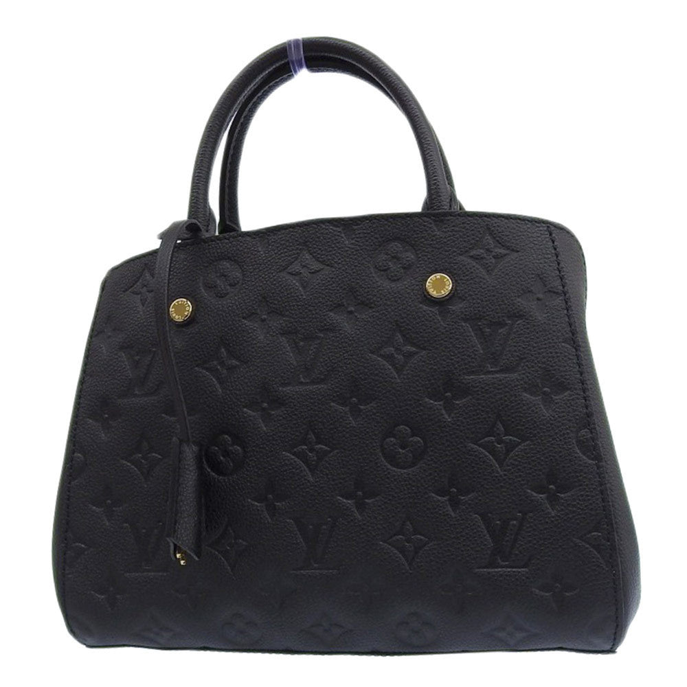 Like new Louis Vuitton Monogram Empreinte Montaigne BB M41053 Bag Noir — Like New