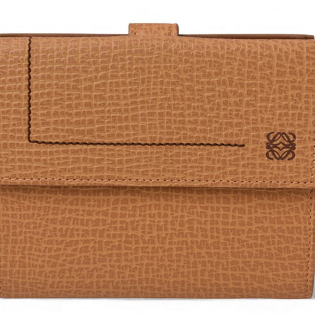 LOEWE Anagram Trifold Wallet in Caramel