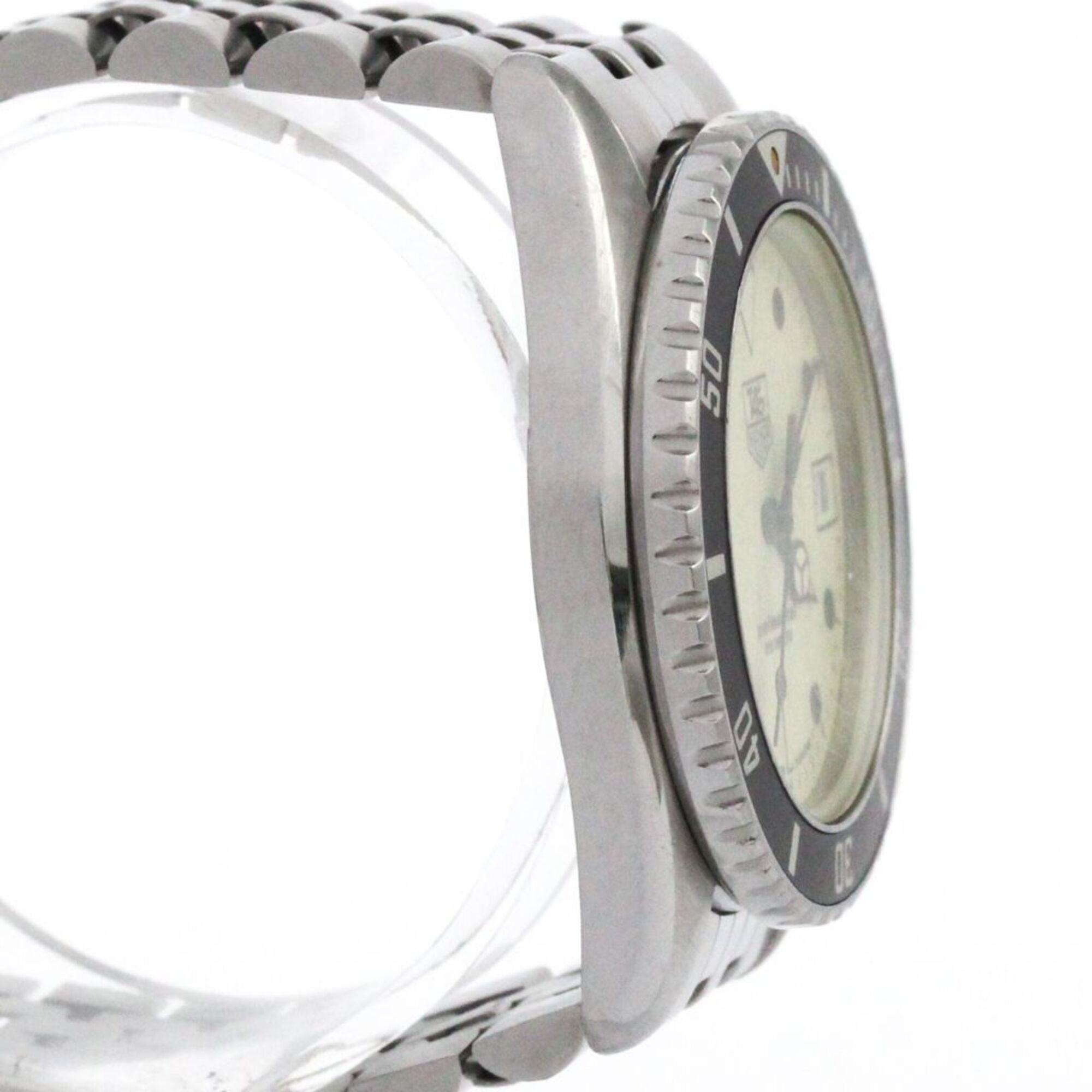 TAG HEUER Professional 1000 Steel Quartz Mens Watch 980.113 Vintage — Good