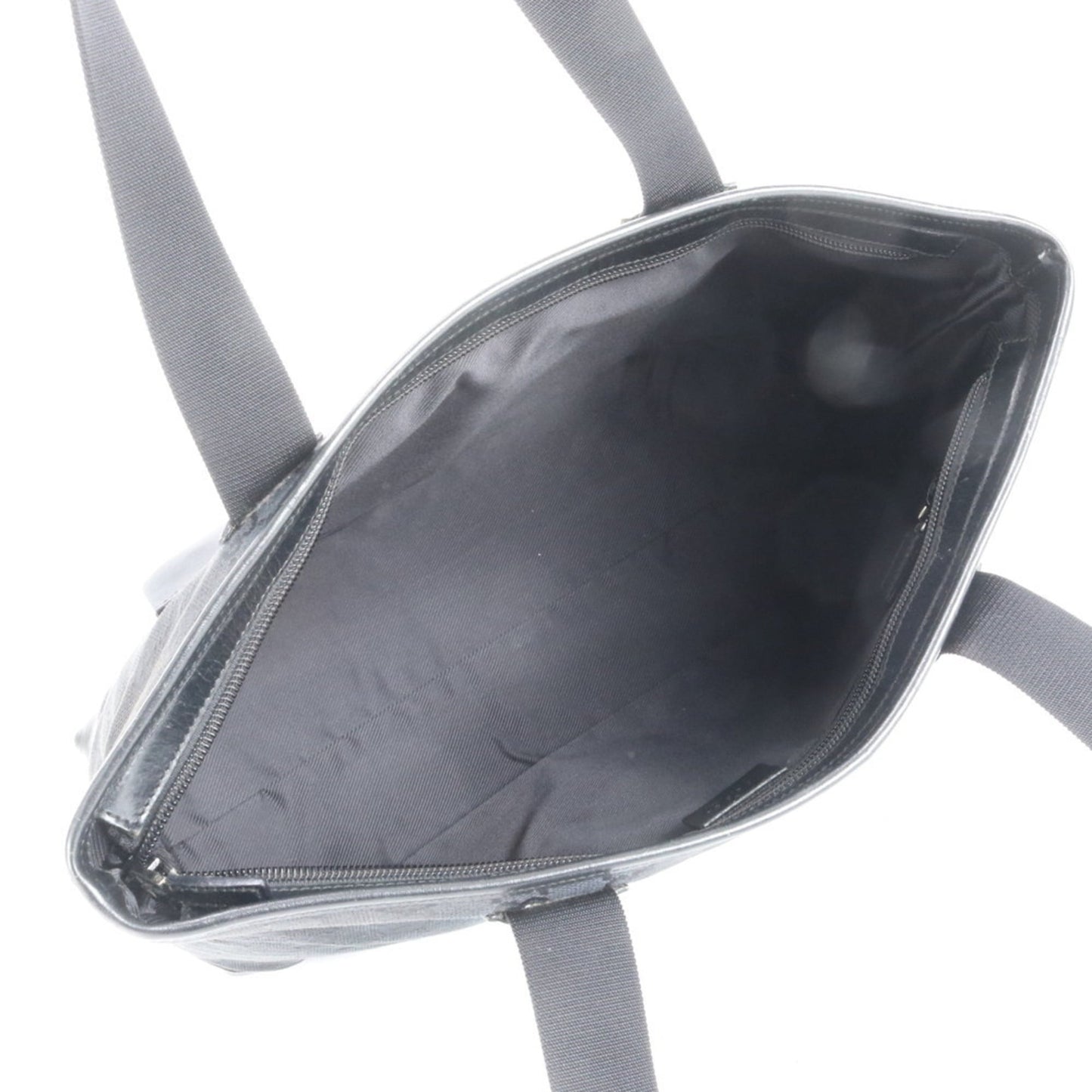 Gucci GG Canvas 019 0426 Leather Tote Bag Shoulder Handbag Black Women's