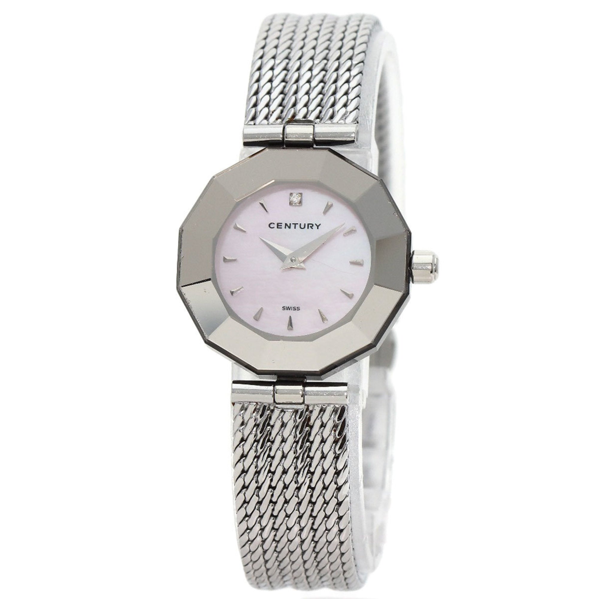 Century Primetime Watch Stainless Steel SS Ladies CENTURY — Very Good