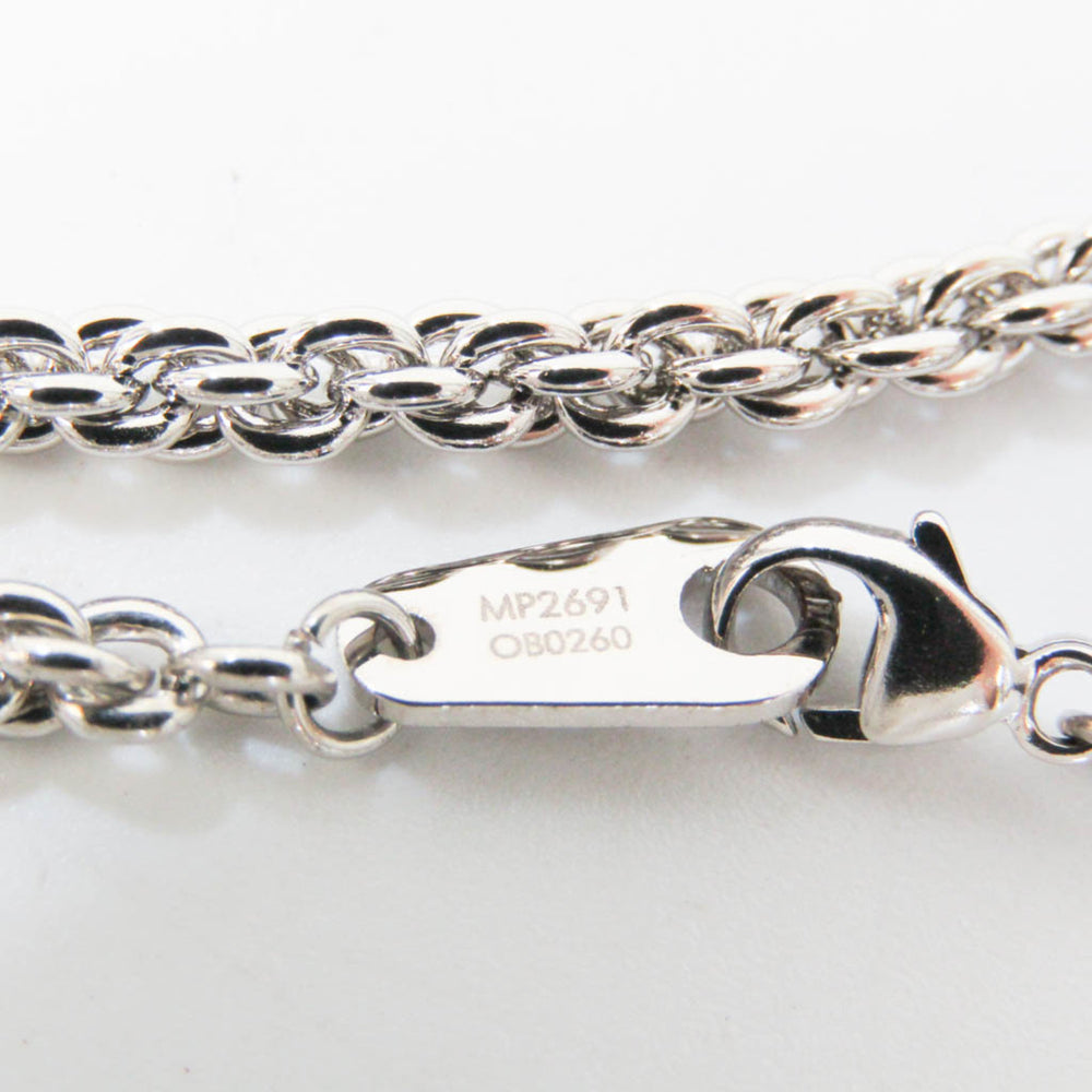 Louis Vuitton Colliersquard LV Strass MP2691 Metal,Rhinestone Men,Women Pendant Necklace (Silver) — New - Store Return