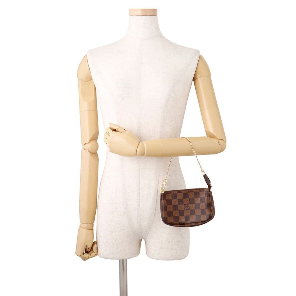 Louis Vuitton handbag pouch Damier Ebene Mini Pochette Accessoires N58009 LOUIS VUITTON — Like New