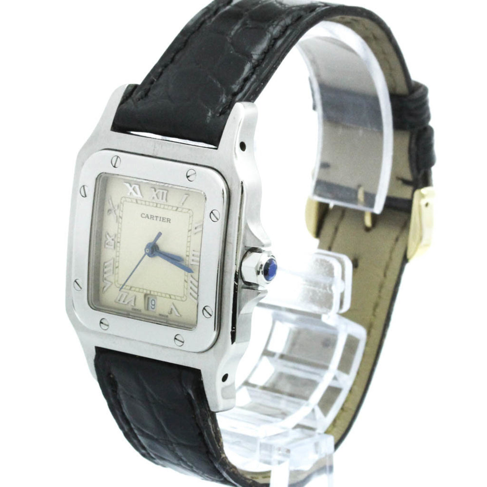 CARTIER Santos Galbee Steel Quartz Mens Watch W20025D6 Polished — Very Good