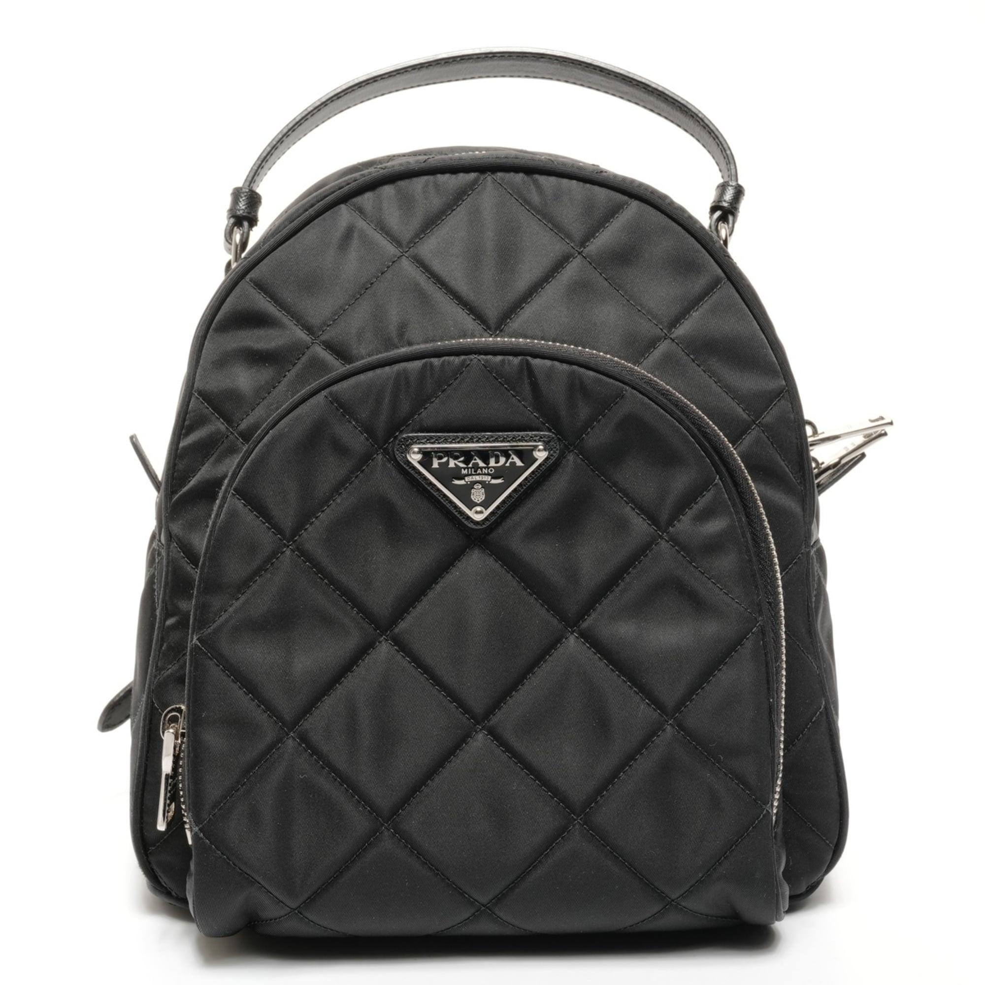 Prada PRADA Nylon Quilted Backpack/Daypack in Black