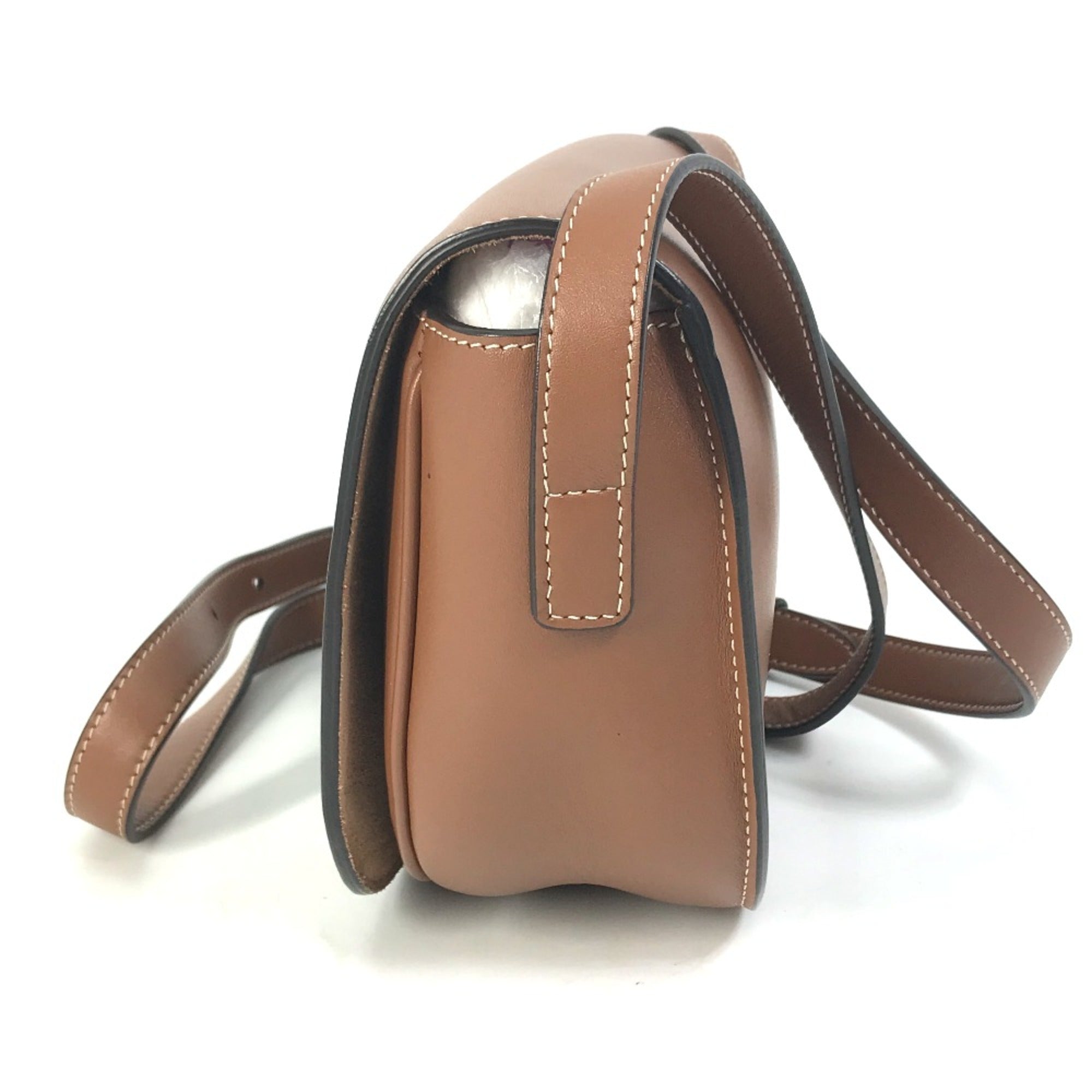 CELINE 198263DU3 Crossbody Pochette Bag Shoulder Bag Tan Brown — Like New
