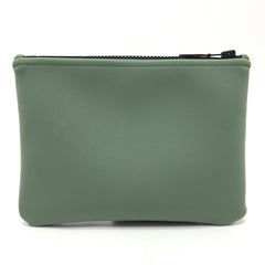 HERMES NeoBain Thalassa PM - Small item storage, flat handbag/pouch, nylon, women's, khaki, like new — Like New