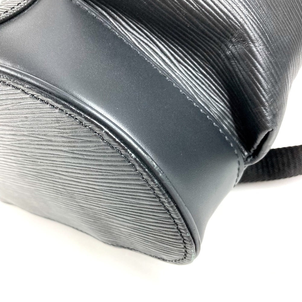 LOUIS VUITTON M53413 Epi Supreme Collaboration Christopher PM Backpack Bag Rucksack Leather Men's Noir Black — Like New
