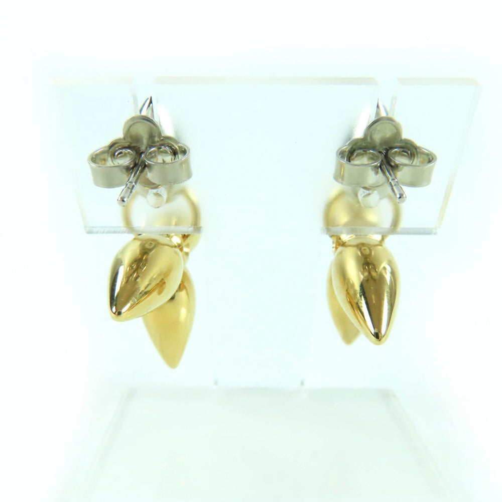 LOUIS VUITTON M00630 Boucles d'Oreilles Louisette pendant earrings, gold and silver, with box dust bag, made in Italy, women's — Like New
