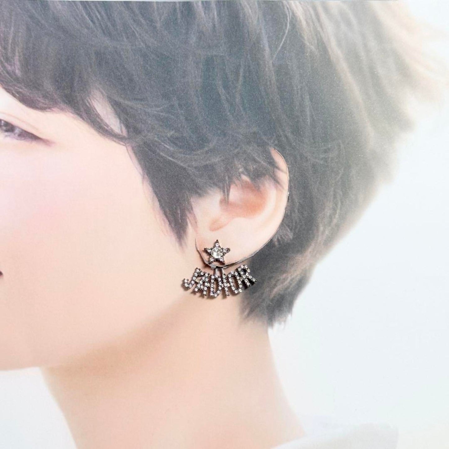 Christian Dior Dior Asymmetrical Stud Earrings B J'adior