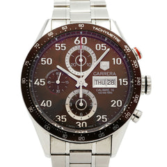 TAG Heuer Carrera Calibre 16 Day-Date CV2A12 Brown Dial Men's Watch — Good