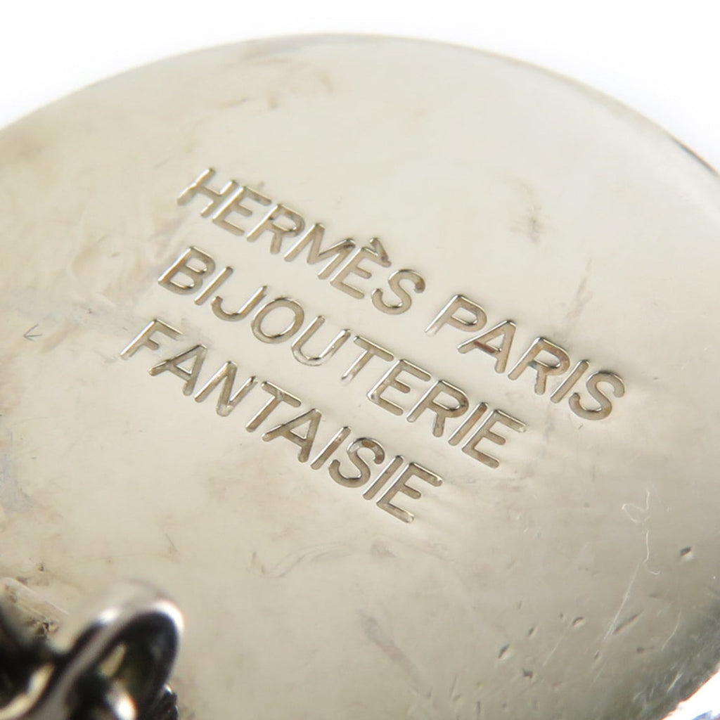 Hermes Hermès Serie Metal Silver Earrings for Women, Free Shipping, e61531a