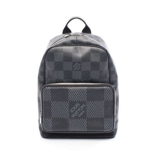 Louis Vuitton Damier Graphite Canvas Backpack, Coated and Leather, Graphite, Men's, Black Gray, N50009