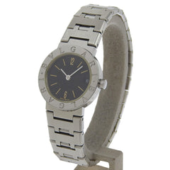 BVLGARI Bzero1 Watch, BZero1 BB23SS, Stainless Steel, Quartz Movement, Analog Display, Black Dial, Women's — Good