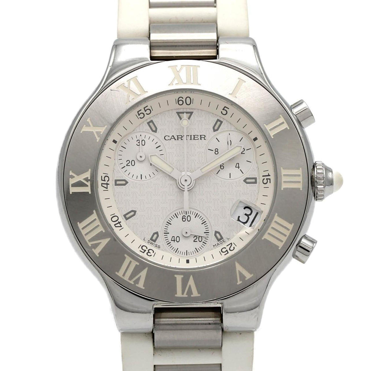 Cartier Chronoscaph LM W10184U2 SS Quartz Watch — Good