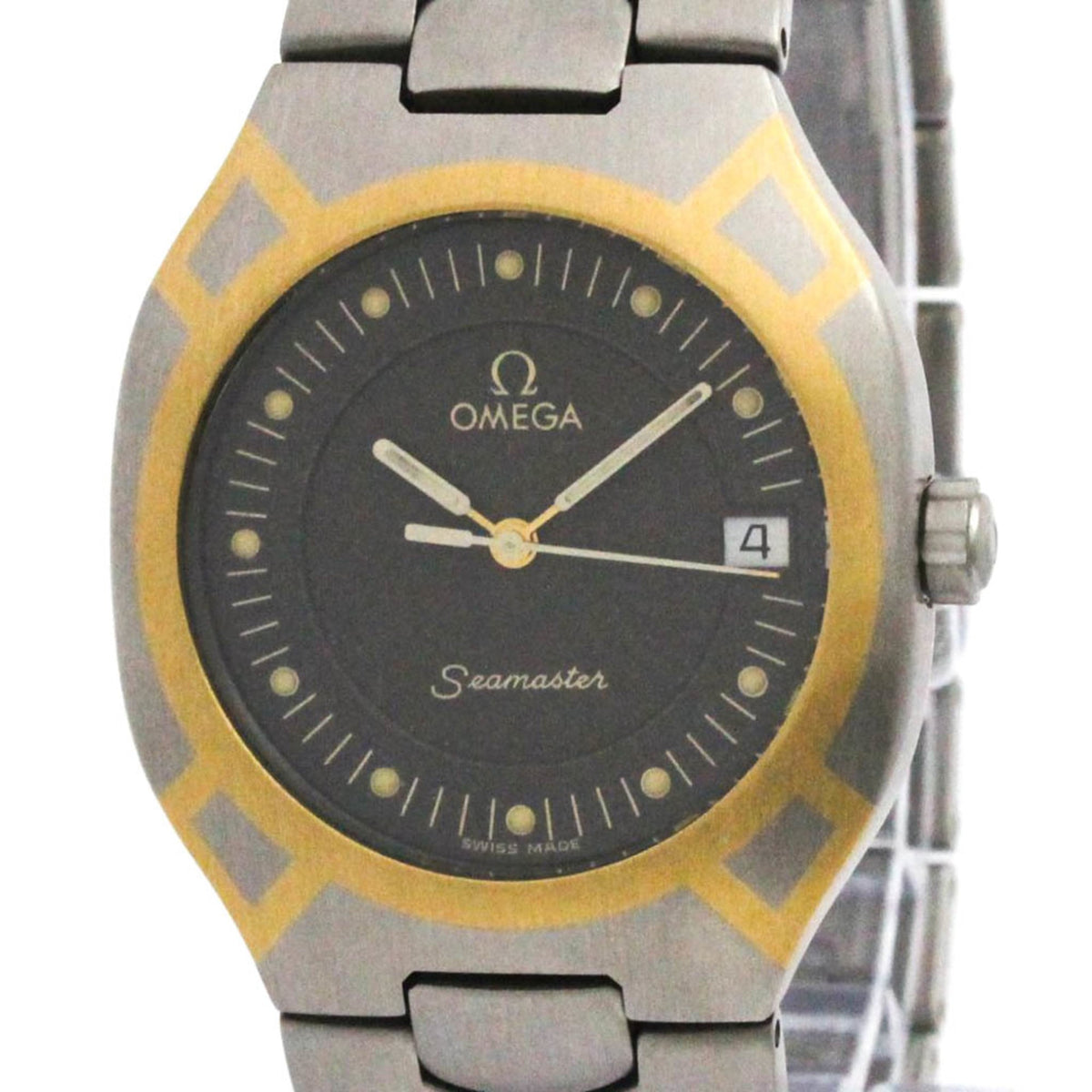 OMEGA Seamaster Polaris 18K Gold Steel Mens Watch 396.1022 Polished — Very Good