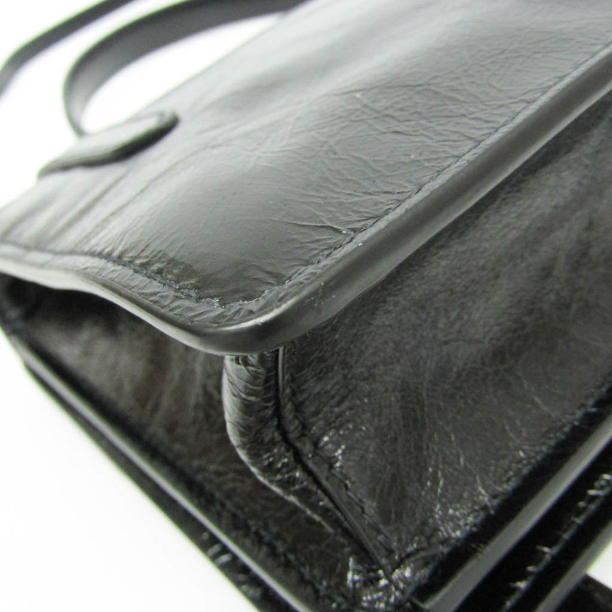 Prada 1BN026 Women's Leather Handbag,Shoulder Bag Black — Like New