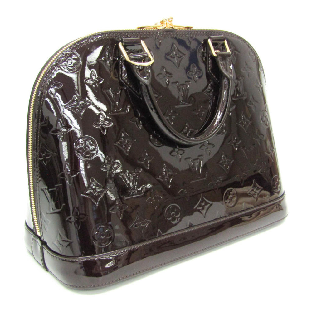 Louis Vuitton Monogram Vernis ALMA PM M91611 Women's Handbag Amarante — Like New