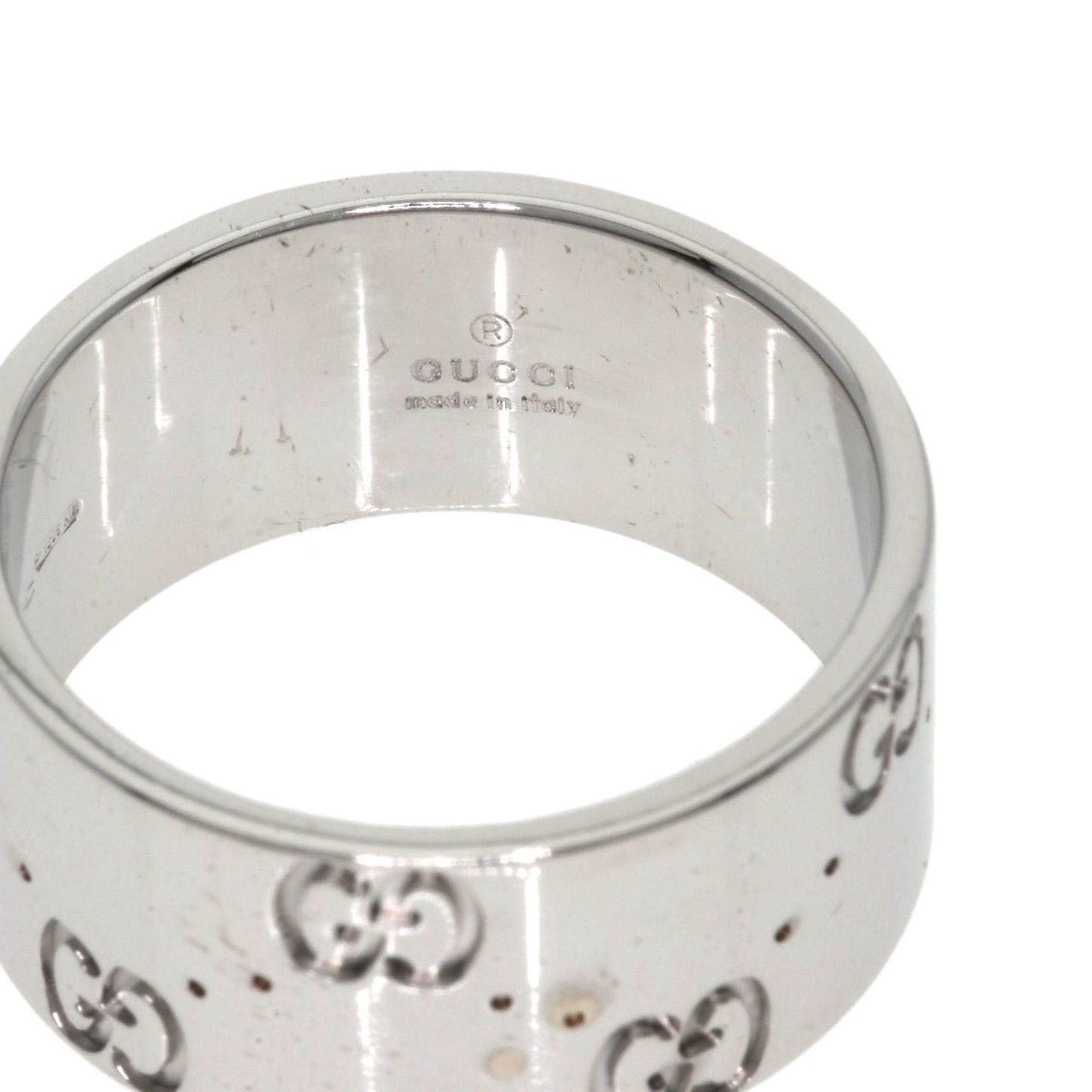 Gucci Icon Wide #15 Ring in 18K White Gold for Women