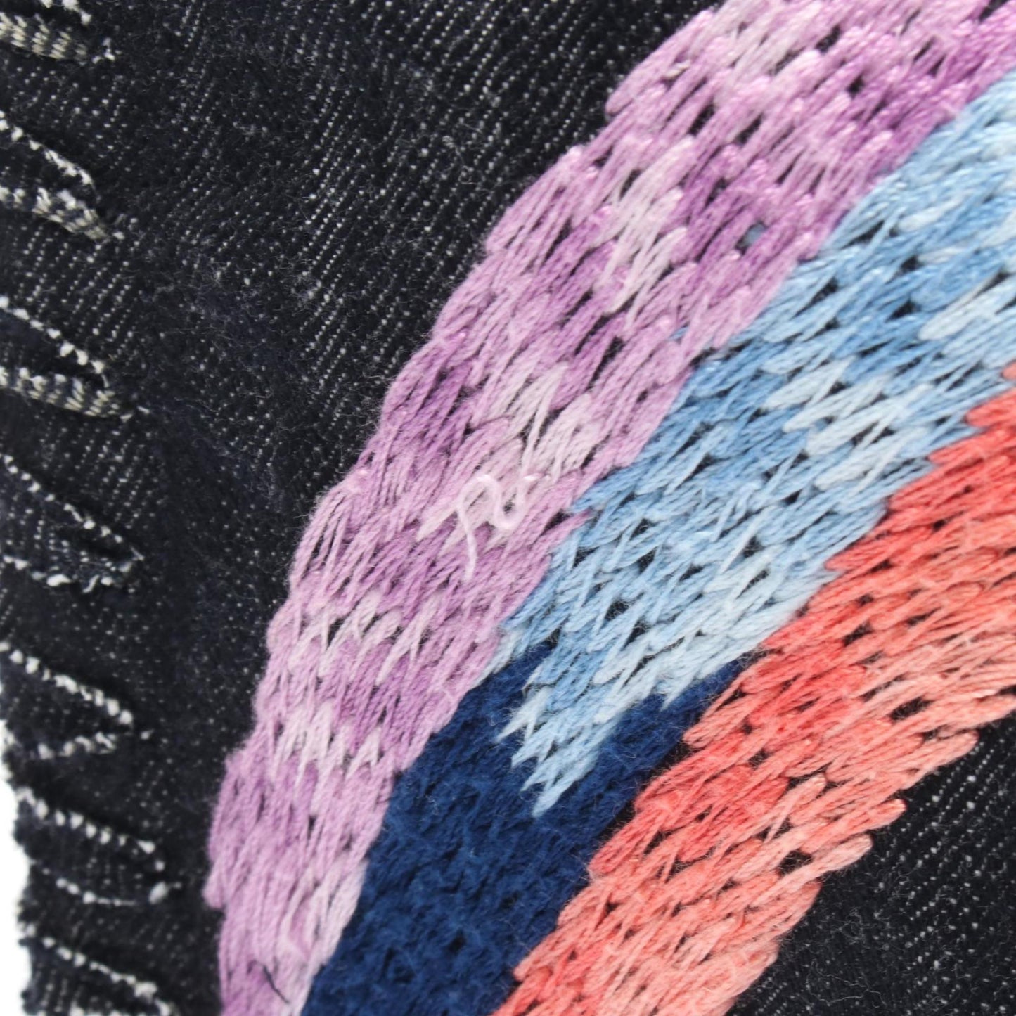 Chanel Night Flight Tote Bag, Denim, Women's, Navy, Multicolor, A31932