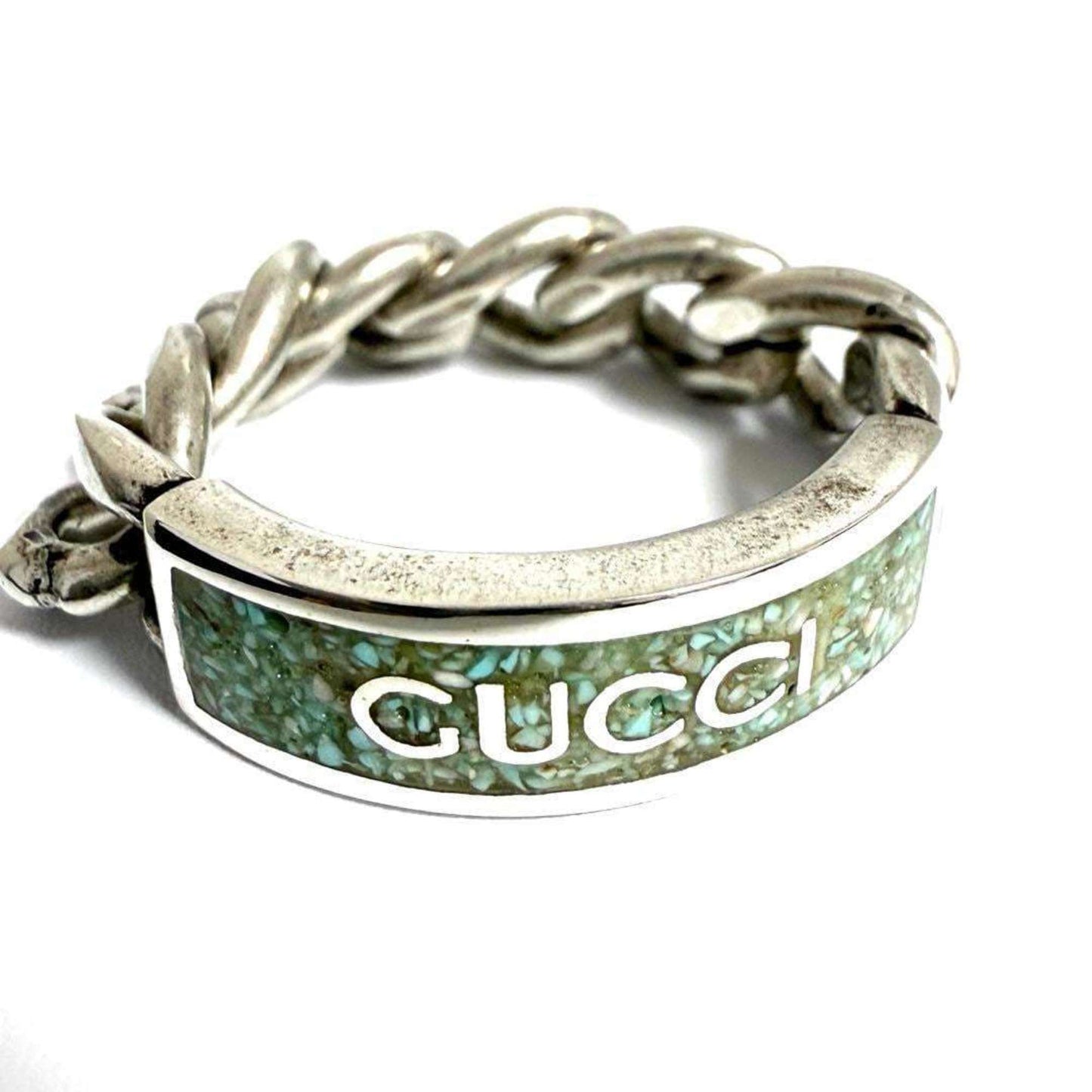 Gucci Men's Gourmet Chain Ring, 925 Silver