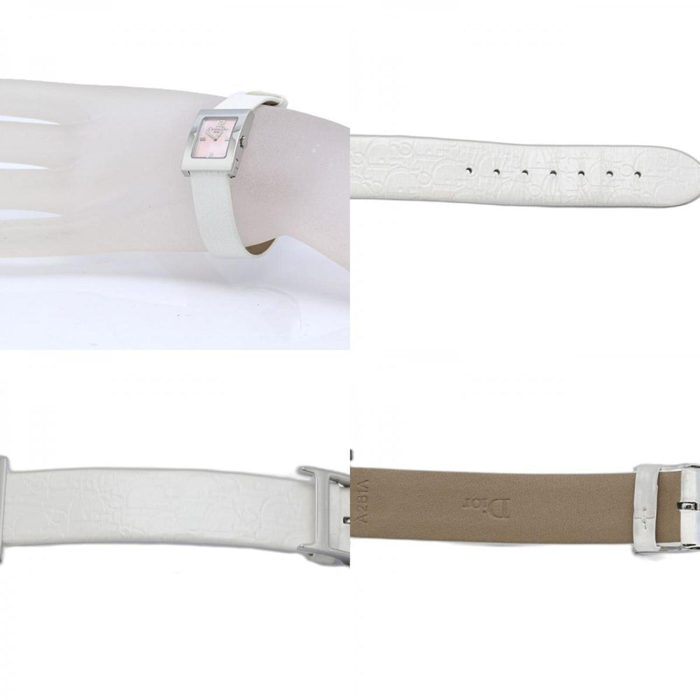 Christian Dior Malice Square D78-109 Women's Watch, Stainless Steel x Leather Strap, 130538 — Good