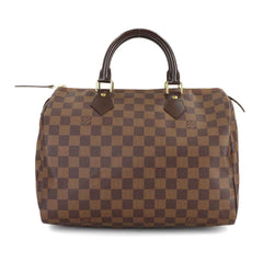 Louis Vuitton Damier Speedy 30 Handbag, Ebene Brown, N41531, Gold Hardware — Like New