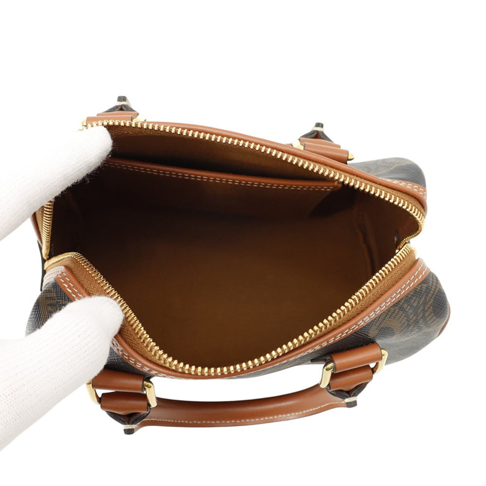 Celine Triomphe Small Boston Leather Handbag 113772 CELINE 2-way Shoulder Bag — Like New