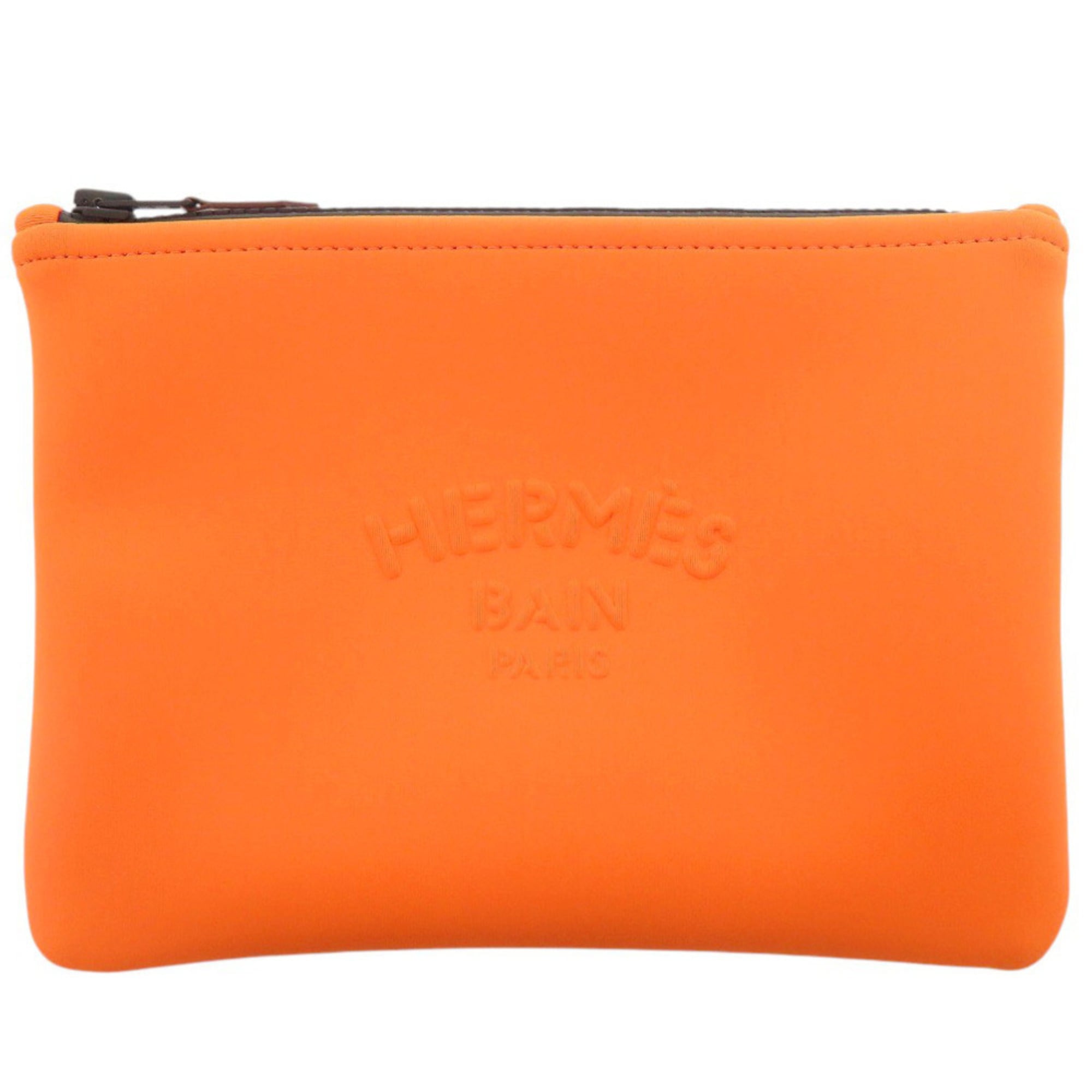 Hermes Neoban PM Polyamide Orange Handbag Pouch 0820HERMES — Like New