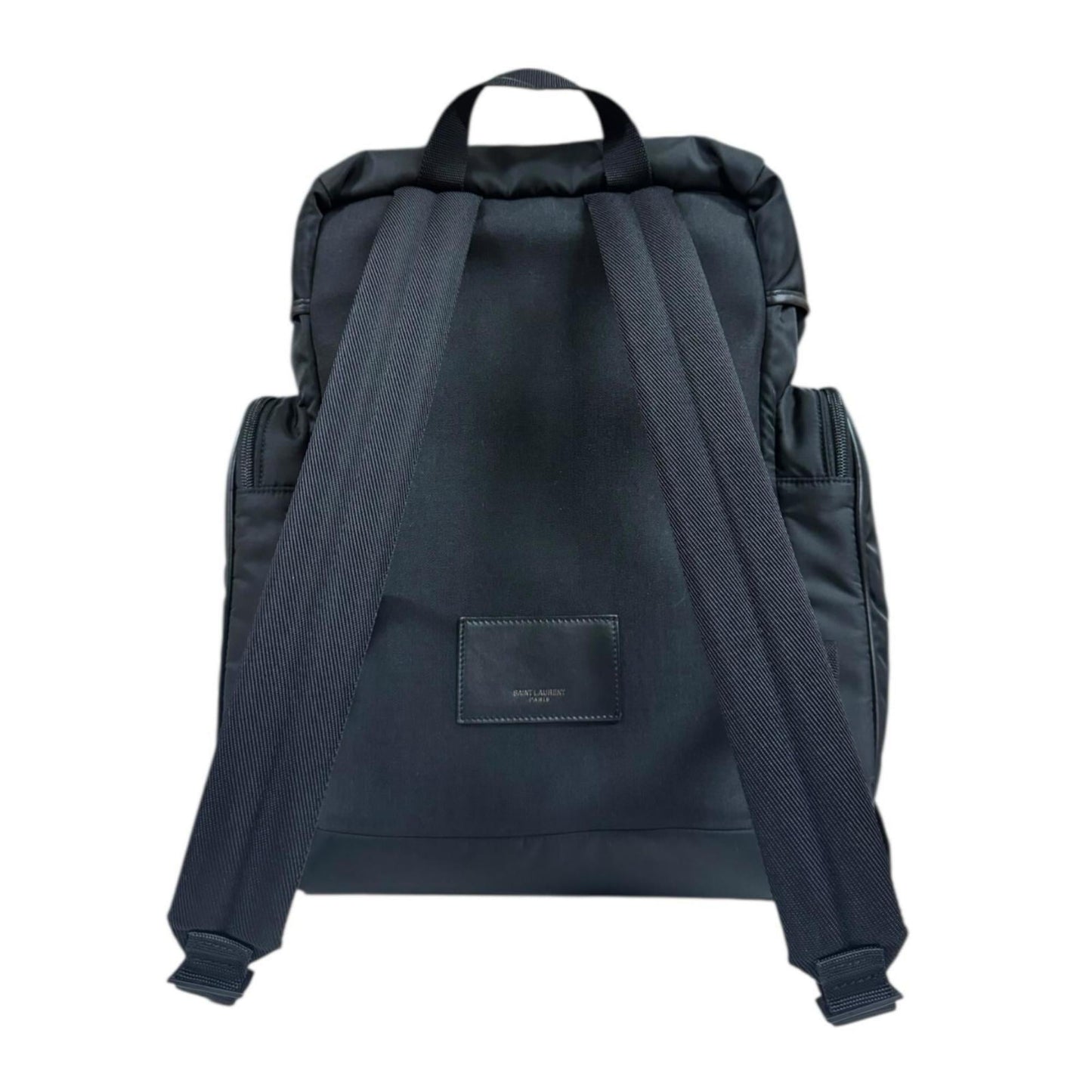 Saint Laurent City Multi-Pocket Backpack, Nylon 437110, Unisex.