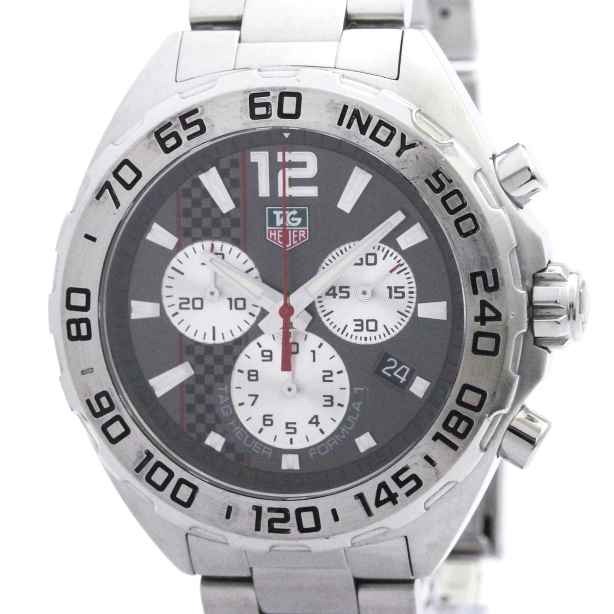TAG HEUER Formula 1 Chronograph Steel Quartz Watch CAZ1114 Polished — Very Good