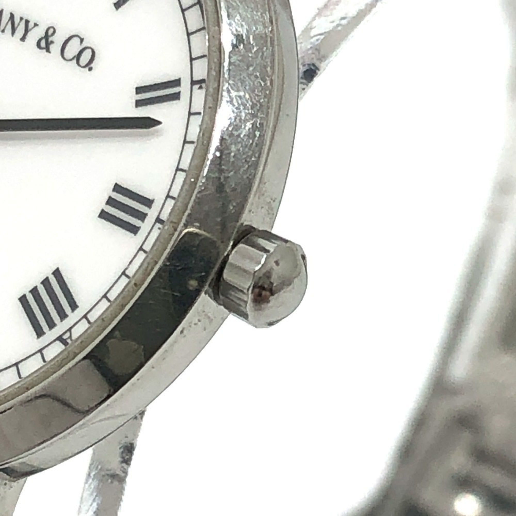 TIFFANY&Co. Tiffany M1510 Classic Quartz Round 2 Hand Analogue Watch SS Ladies Silver — Good