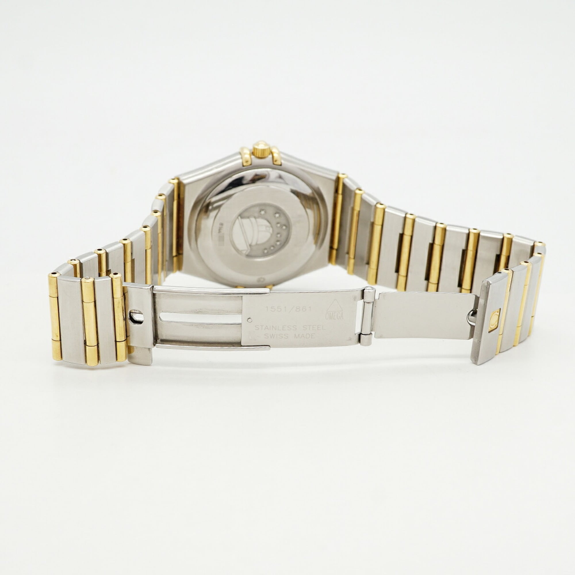 Omega Constellation Two-Tone Diamond 1202.15 Gold Dial Men's Watch — Good