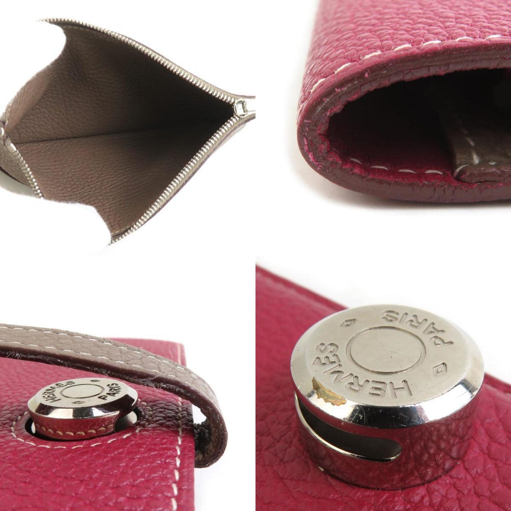 Hermes Hermès Dogon GM Togo Tosca x Etoupe Long Wallet, Unisex, h31758a