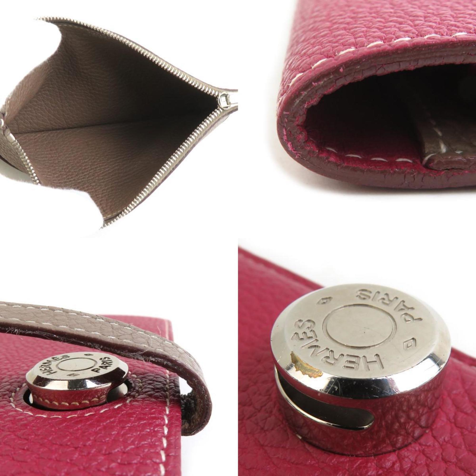 Hermes Hermès Dogon GM Togo Tosca x Etoupe Long Wallet, Unisex, h31758a