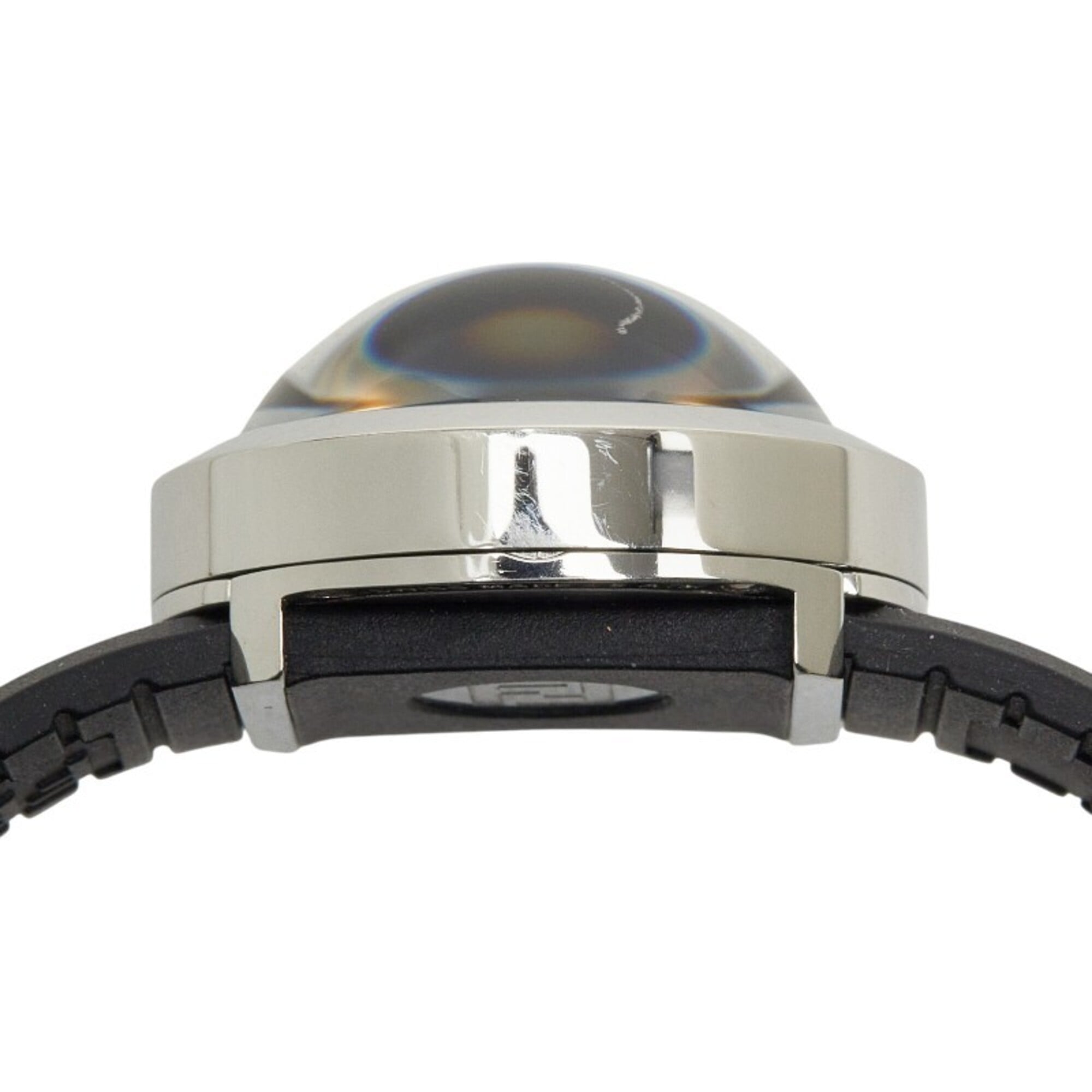 Fendi Bousla Watch 8010L Quartz Black Dial Stainless Steel Rubber Women's FENDI — Good