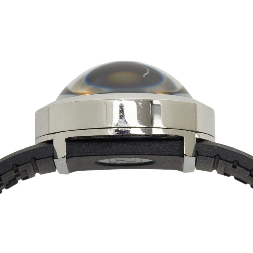 Fendi Bousla Watch 8010L Quartz Black Dial Stainless Steel Rubber Women's FENDI — Good
