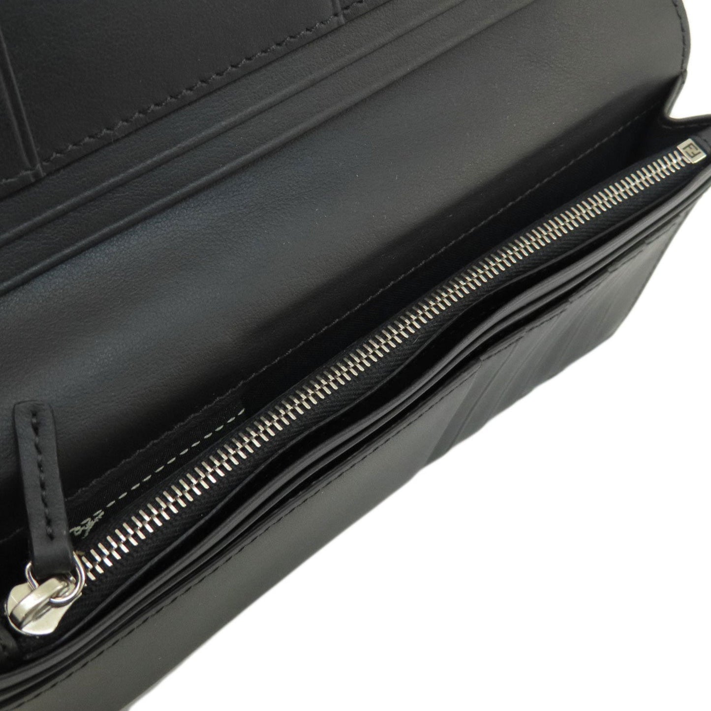 Fendi Monster Long Wallet Leather Women's