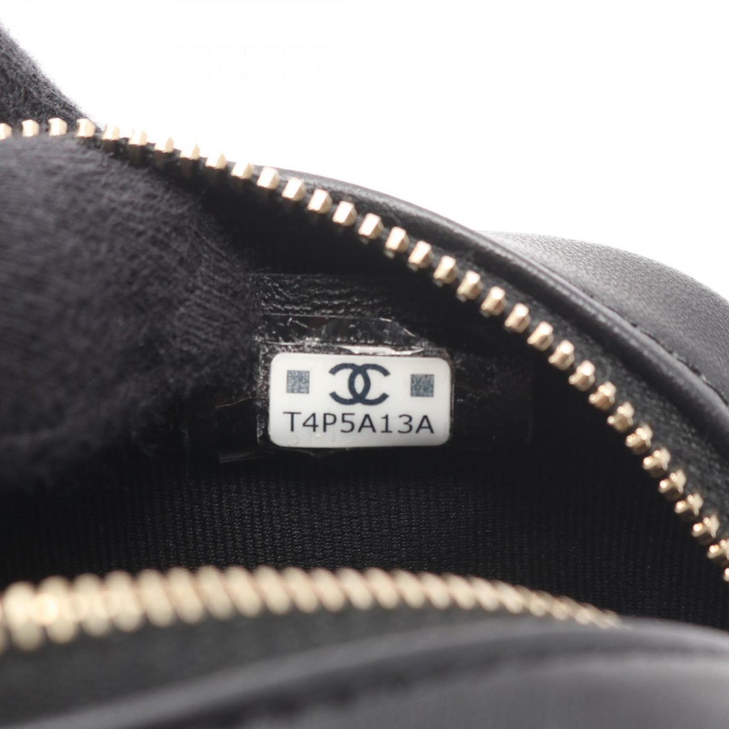 CHANEL Matelasse Shoulder Bag, Lambskin Leather, Women's, Black and White, AP4516