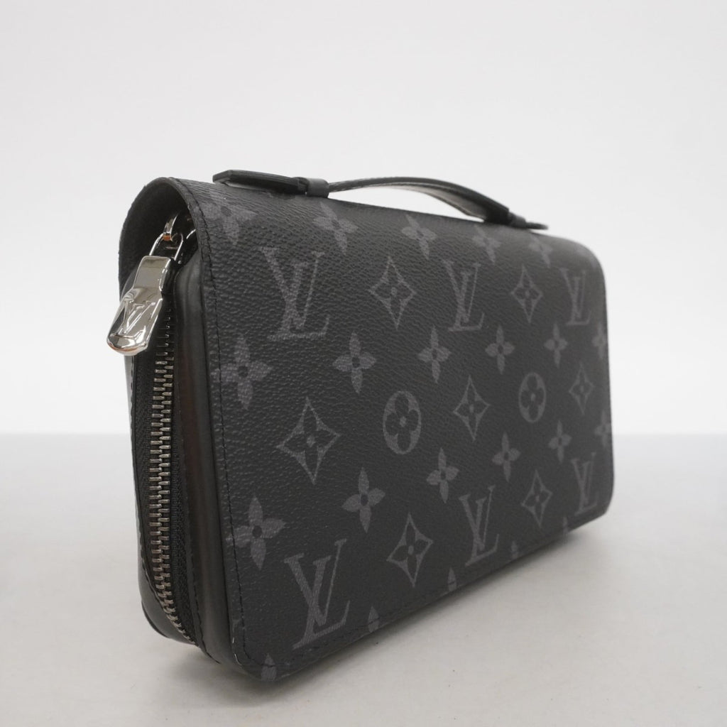 Louis Vuitton Monogram Eclipse Zippy XL Long Wallet M61698 Black Men's