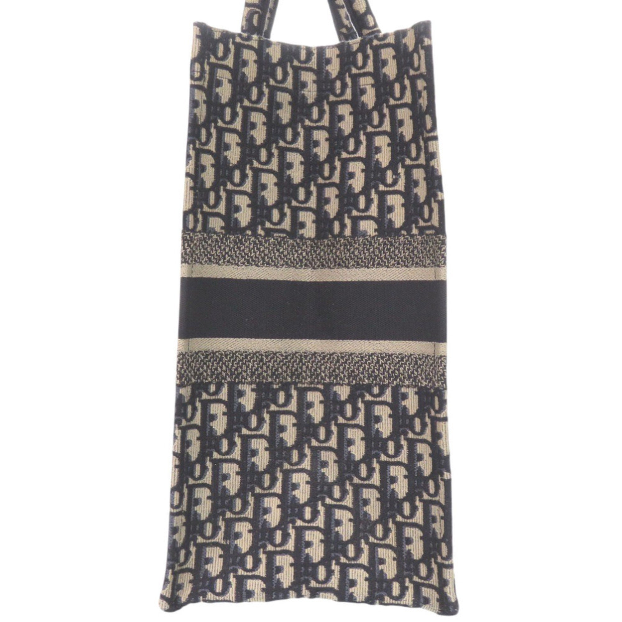 Christian Dior Book Tote Large Oblique M1286ZRITX Canvas Navy Bag 0095