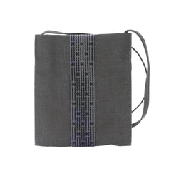 Hermes Herline Pochette Shoulder Handbag, Canvas, Gray — Like New