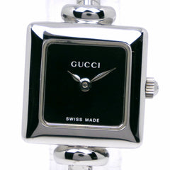 Gucci GUCCI Watch 1900L Stainless Steel Quartz Analog Display Black Dial Women's — Good